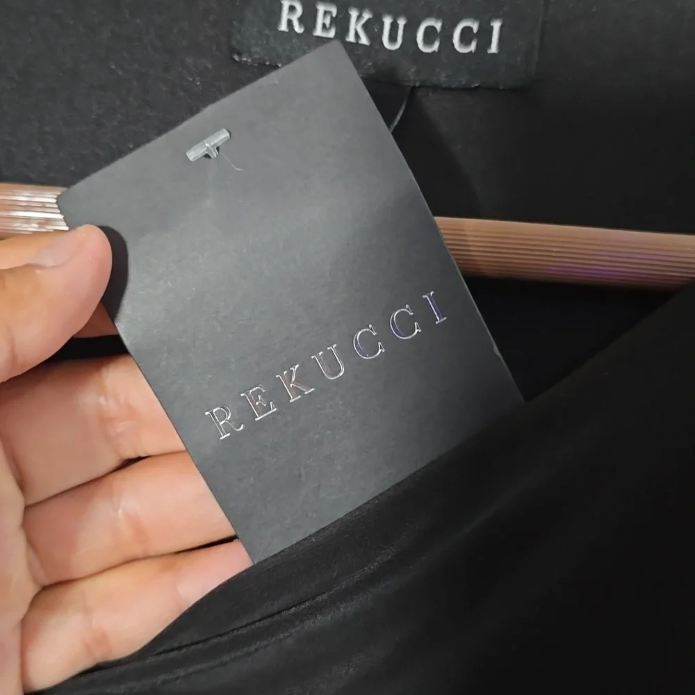Rekucci Flared Black Women's Dress - Picture 6 of 8